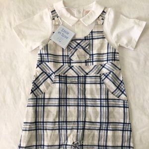 Emilie et Rose Baby boy 12 month romper